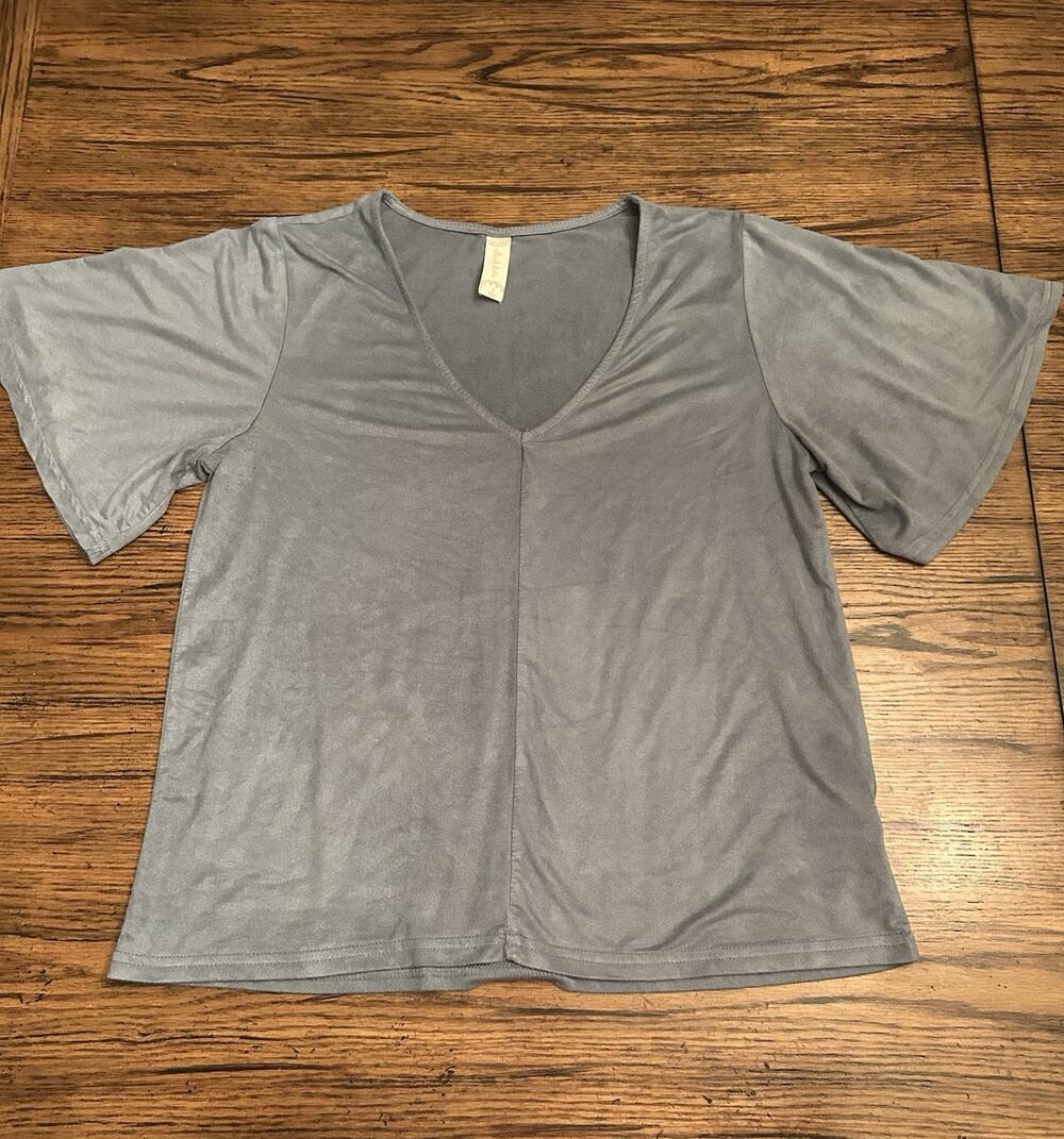 Altr’d State Top Small; Polyester Grey